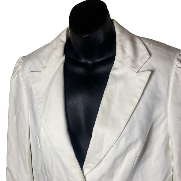 Helmut lang white/off white blazer jacket one button large Corpcore career work - Picture 2 of 7